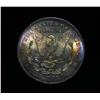 Image 4 : Stunning rainbow toned  1878-cc Morgan Dollar Grades Choice Uncirculated ms64