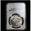 Image 1 : NGC 1903-p Morgan Dollar grades Gem Uncirculated ms65, great toned reverse