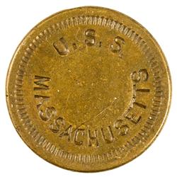 1896-1919 - U.S.S. MASSACHUSETTS Naval Token :