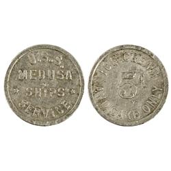 1924-1946 - U.S.S. MEDUSA Naval Token :