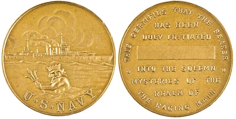 U.S. NAVY (Shellback Medal) Naval Token