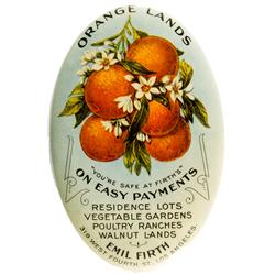 Los Angeles,CA - Los Angeles County - Emil Firth Orange Lands Mirror :