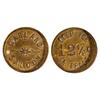 Image 1 : Garland,WY - c1908 - Garland Saloon Token : 12 1/2c - Genuine - 5207717-037