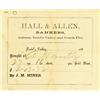 Image 1 : Todd Valley,CA - Placer County - c1867 - Hall & Allen, Bankers, Gold Dust Receipt :