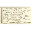 Image 1 : Bodie,CA - December 7th, 1878 - Wells Fargo & Co. Receipt for Exchange :