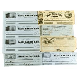 San Francisco,CA - Page, Bacon & Co. Checks (6) :