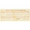 Image 1 : San Francisco,CA - September 12, 1855 - Memorandum of Gold Bullion Deposited at the Branch Mint of t