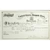 Image 1 : Denver,CO - 1873 - Denver Mint White Rocks Lode Assay Receipt (2) :