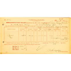 Carson City,NV - Ormsby County - 1910 - Carson City Mint/Mazuma Hill Mining Company Memorandum :