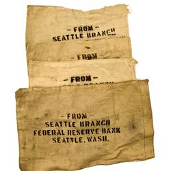 c1917-1933 - Bank Bags: Seattle Collection - Early Western Coin Bags :