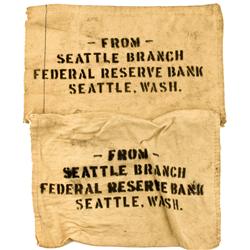 Pre 1933 - Bank Bags: Seattle Collection -Seattle Branch Gold Bags :