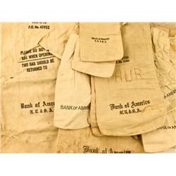 c1950-1990 - Bank Bags: Wells Fargo and Bank of America :