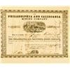 Mariposa,CA - September 16, 1852 - Philadelphia and California Mining Company Stock :