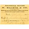 Nevada City,CA - 1862 - Banking House of H. Mackie & Co. Gold Dust Advertising Card and Gold Dust Re