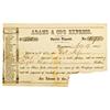 Sacramento,CA - 1851 - Adams & Co. Express Special Deposit Receipt :