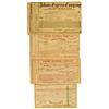 San Francisco,CA - 1870, 1865, 1876, 1868 - Adams & Co. Bills of Lading :