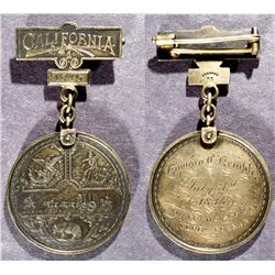 San Francisco,CA - c1875 - Associated Pioneers of the Territorial Days Silver Medal, Edward C. Kembl