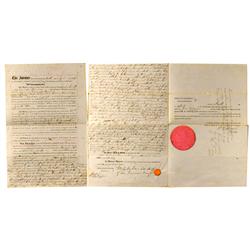 San Francisco,CA - April 9, 1856 - Bourn(e) Deed of Sale :