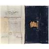 Image 1 : San Francisco,CA - 19 September 1871 - Sutro's signed Black Leather Passport with Gold Embossed Eagl
