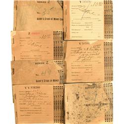 Tracy,CA - c1905-1906 - Wells Fargo & Co. Agent's Money Order Receipt Books :