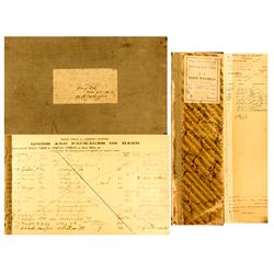 Tracy/Porterville,CA - c1907 - Wells Fargo & Co. Money Way-Bills and Express Receipt Books :