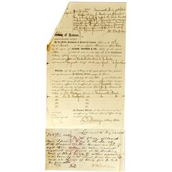 Denver/Leavenworth,CO - Feby 12, 1861 - Clark, Gruber & Co. Document :