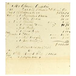 Fort Saint Vrain,CO - c1860-1861 - St. Vrain Early Denver Bill of Lading :