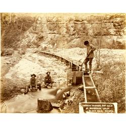 Deadmans Gulch,Dakota - c1876 - Deadmans Gulch Gold Panning Photograph *Territorial* :