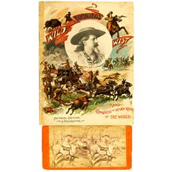 Chicago,IL - c1893 - Buffalo Bill Cody  Programme,  Stereoview :