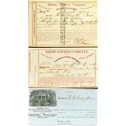 c1860 - Adams Express Company Notes :