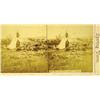 Image 1 : c1880s - Great Plains Old Chief's Camp--"Goose"--Stereoview :
