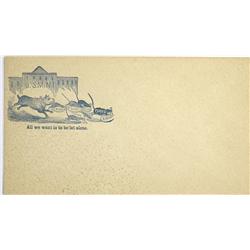 1864 - Political Satire Envelope Cover :