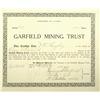 Image 1 : AK - March 31, 1908 - Garfield Mining Trust Stock Certificate :