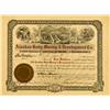 Image 1 : Wrangel,AK - Petersburg County - December 1905 - Alaskan Ruby Mining & Development Co. Stock Certifi