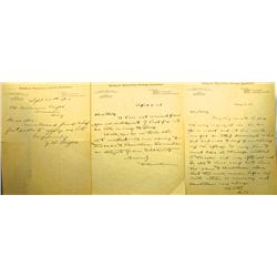 AZ - 1907-1908 - Saddle Mountain Mining Company Letters *Territorial* :