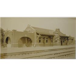 Kingman,AZ - Mohave County - c1920 - Depot of the Santa Fe Photograph :