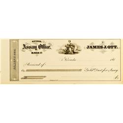 Nevada City,CA - Nevada County - Ott, James J., Assay Office Receipt :