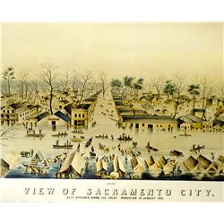 Sacramento,CA - Sacramento County - Sacramento City Lithograph (Reprint) :