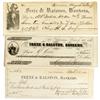 Image 1 : San Francisco,CA - 1859-1861 - Fretz and Ralston, Collection of Three Drafts :