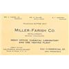 Image 1 : San Francisco,CA - c. 1915 - Miller-Farish Co. Assay Office Business Card :