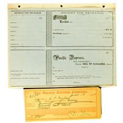 San Francisco,CA - Pacific Express Co. Bills of Exchange (2) :