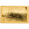 Image 1 : Truckee,CA - Nevada County - c. 1880 - Mule Train Pulling Timber Photograph :