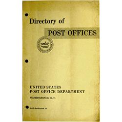 Washington,DC - 1958 - Directory of Post Offices :