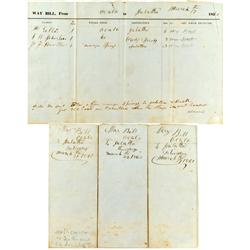 Ocala,FL - Marion County - 1860 - Florida Stage Coach Way Bills :