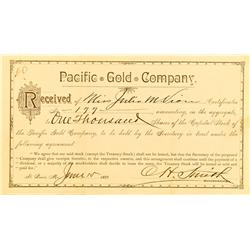 St. Louis,MO - Independent City County - Pacific Gold Co. Stock :