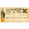Image 1 : Helena,MT - Lewis and Clark County - September 1, 1866 - First National Bank of Helena *Territorial*