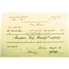 NM - June 6, 1887 - Mountain Key Mining Company Stock Certificate :