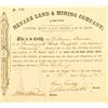 Image 1 : NV - Aug. 21, 1868 - Nevada Land & Mining Co., Ltd. Stock :
