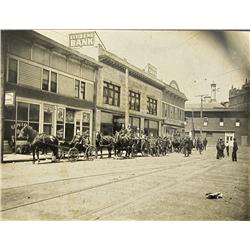 Salt Lake,UT - c1890 - Firemen Pose Photograph :