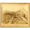 Image 1 : Big Skookum,WA - c1890 - Ox Team and Residence Cabinet Card *Territory* :